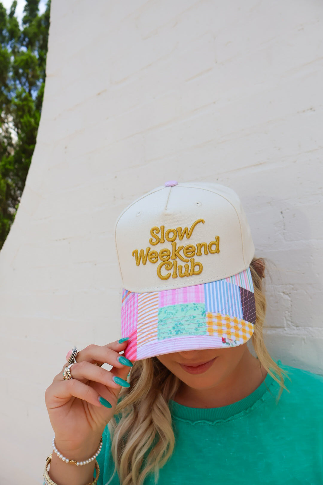 Slow Weekend Club Patchwork Trucker Hat