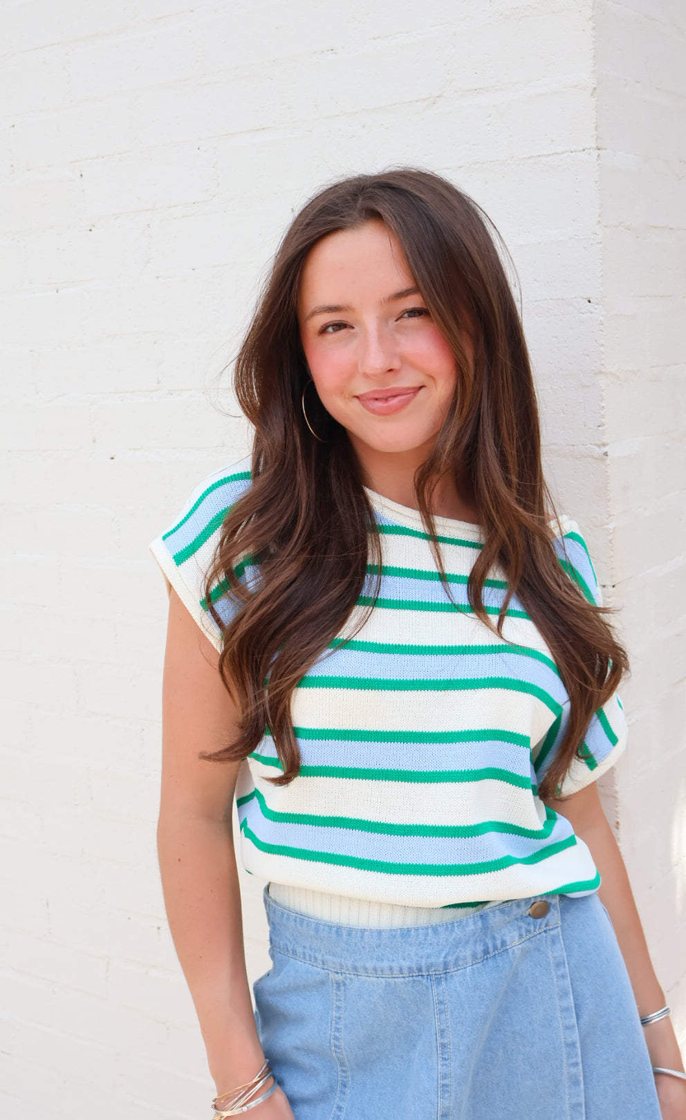 Seaside Stripe Sweater Top