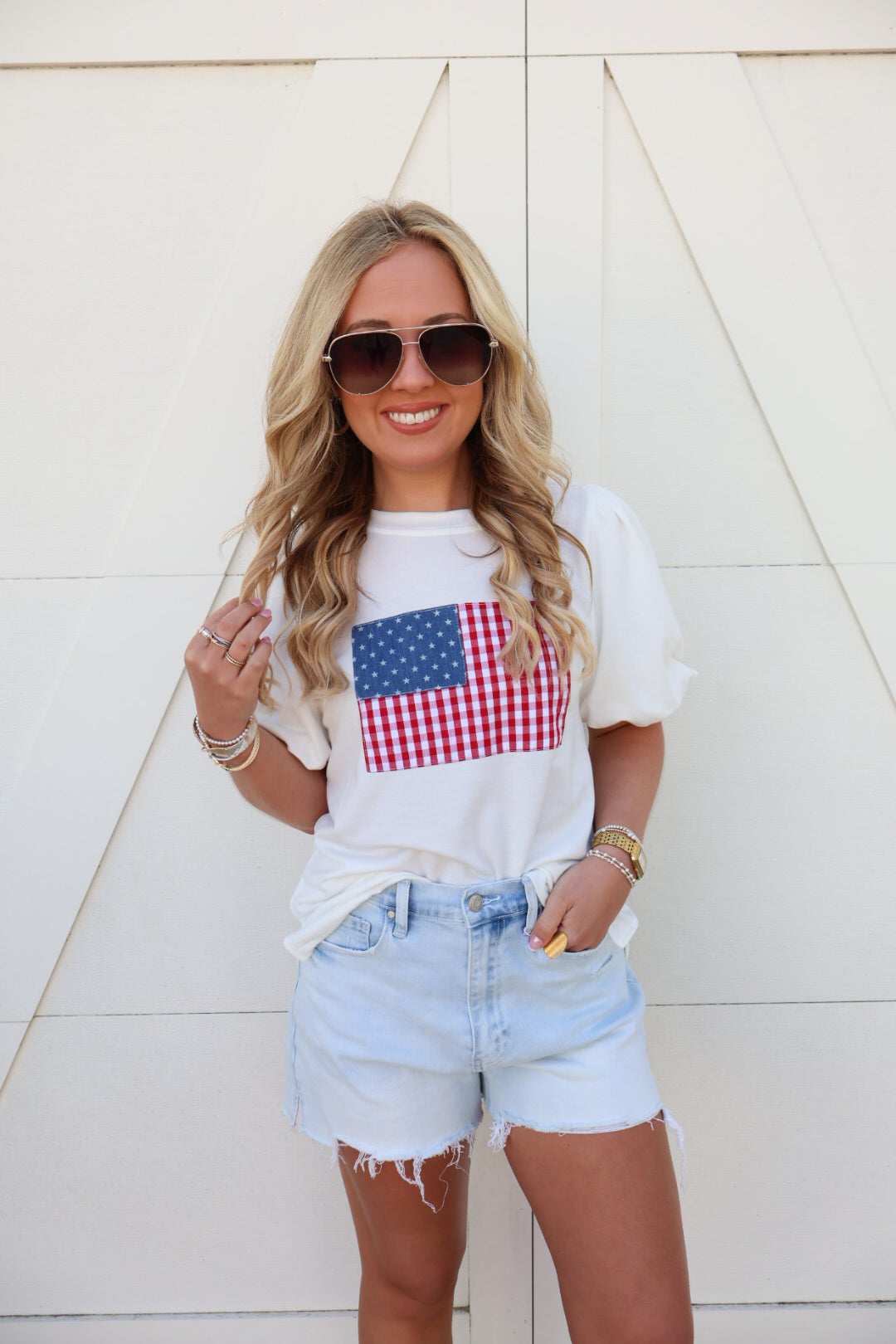 All American Girl Flag Tee