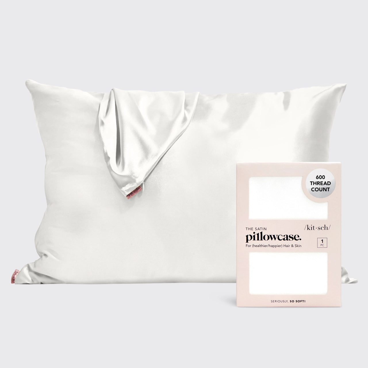 Kitsch Satin Pillowcase - Ivory
