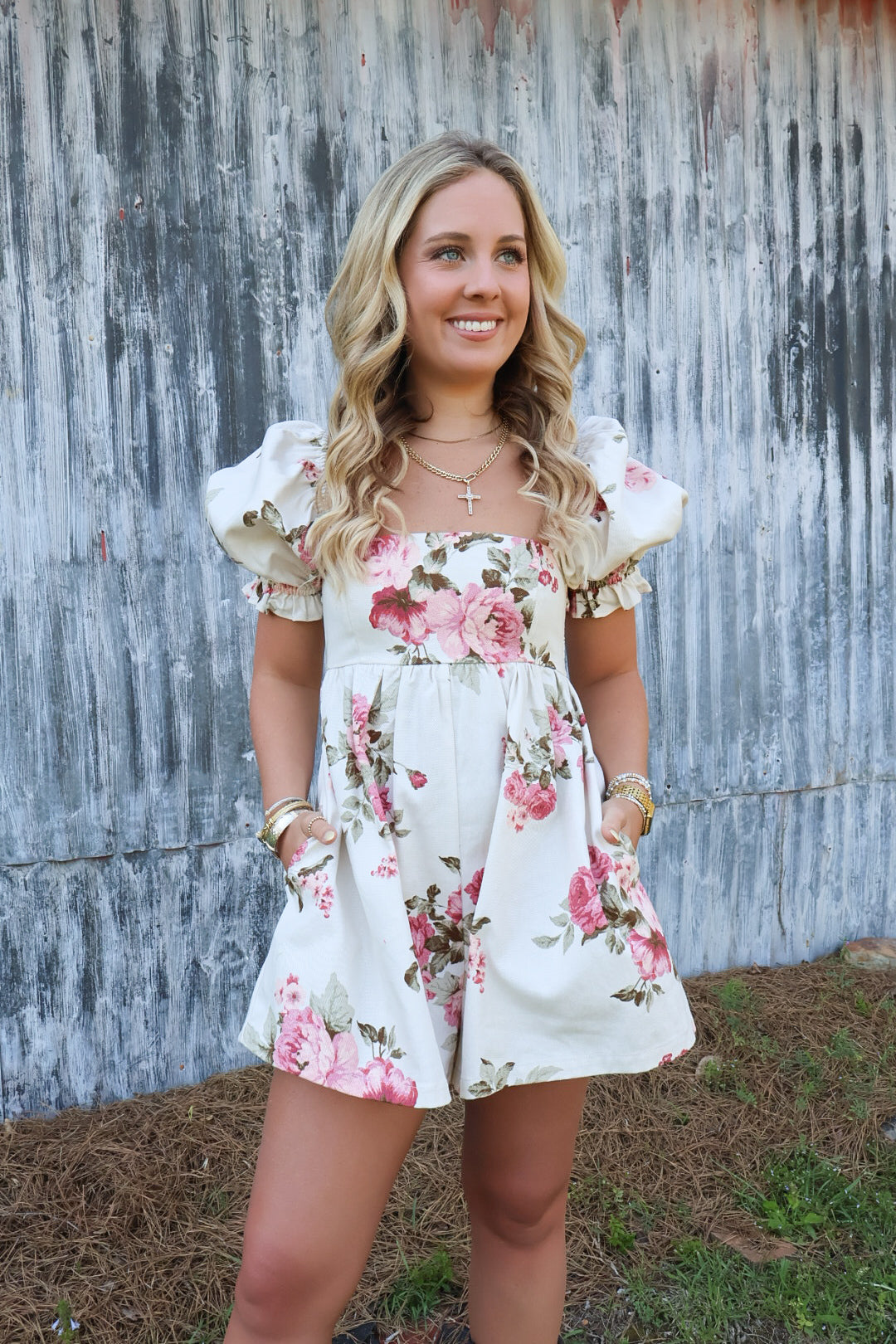 Floral Babydoll Romper