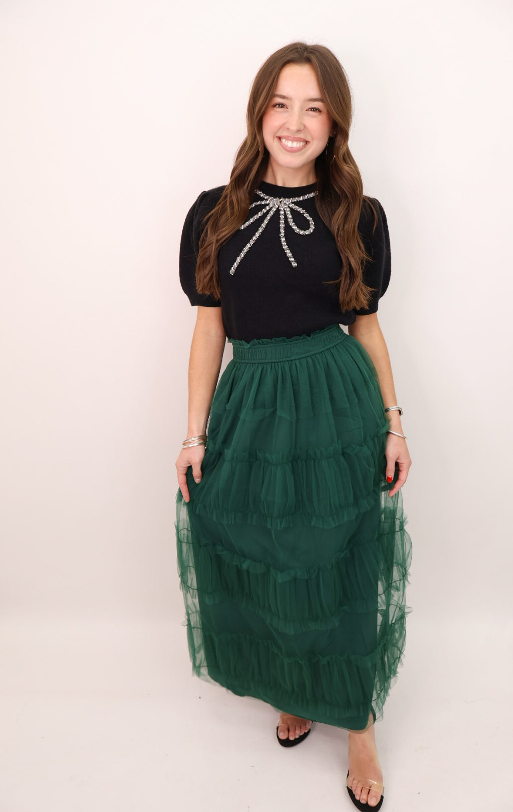 Sequin Oversized Sweater Cardigan