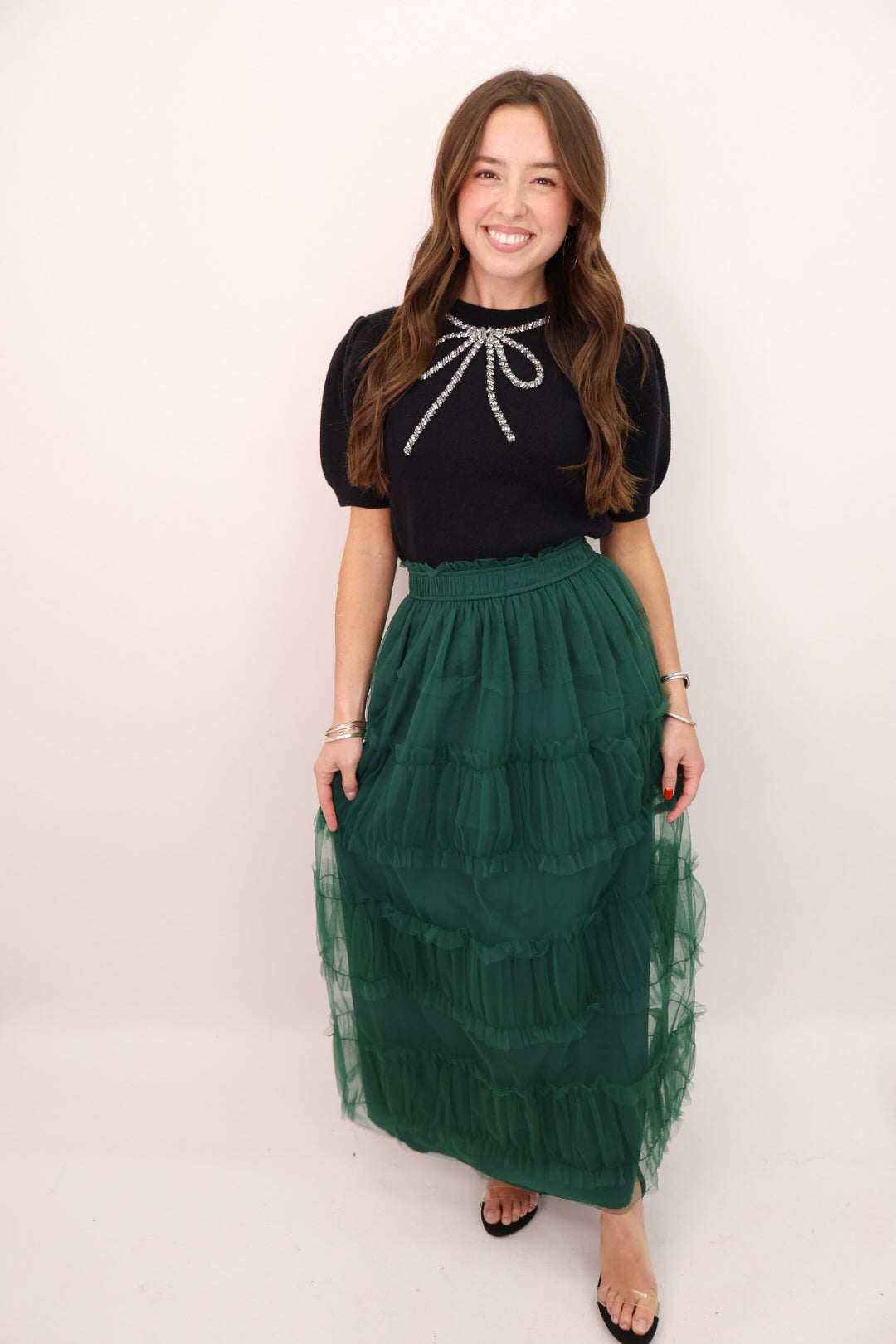 Sequin Oversized Sweater Cardigan