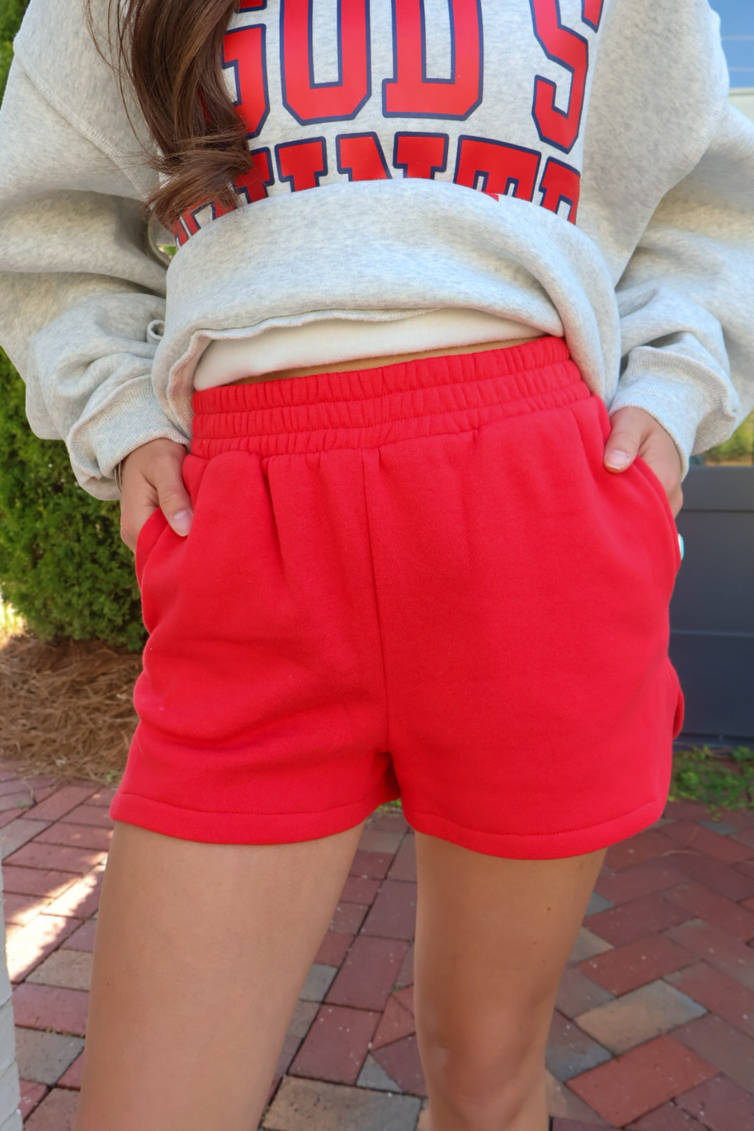 Casual Lounge Shorts - Red