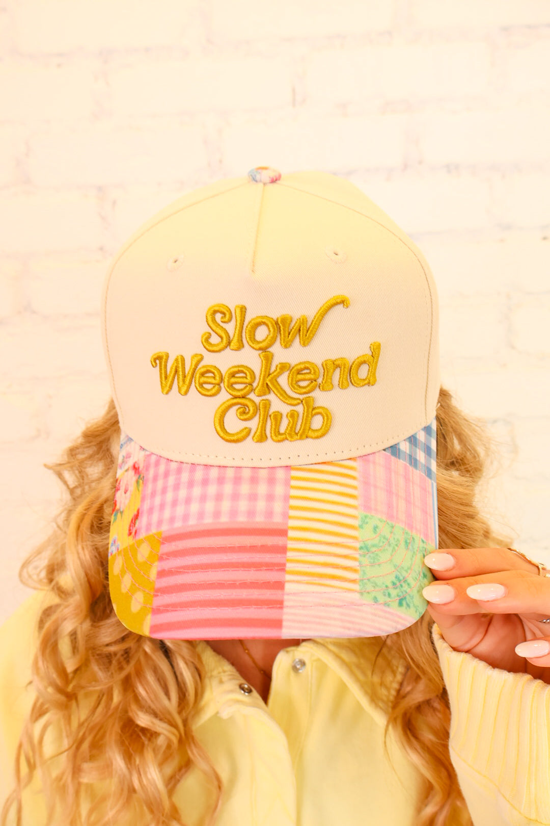 Slow Weekend Club Patchwork Trucker Hat