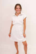 Light Grey Zip Front Athletic Dress