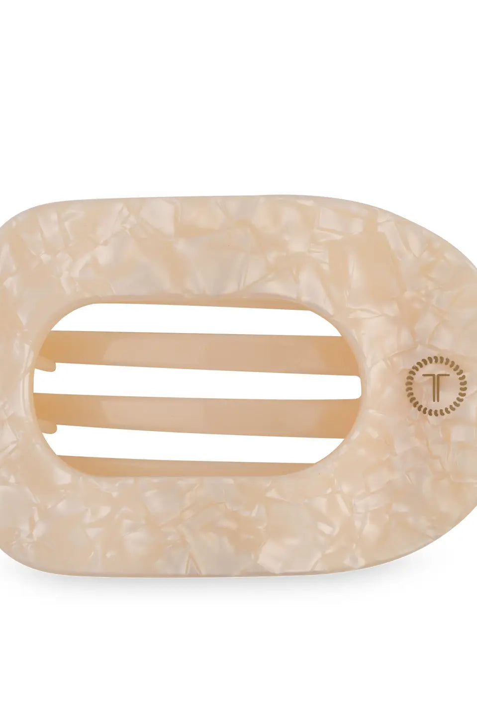 TELETIES Medium Flat Round Hair Clip - Soft Surf