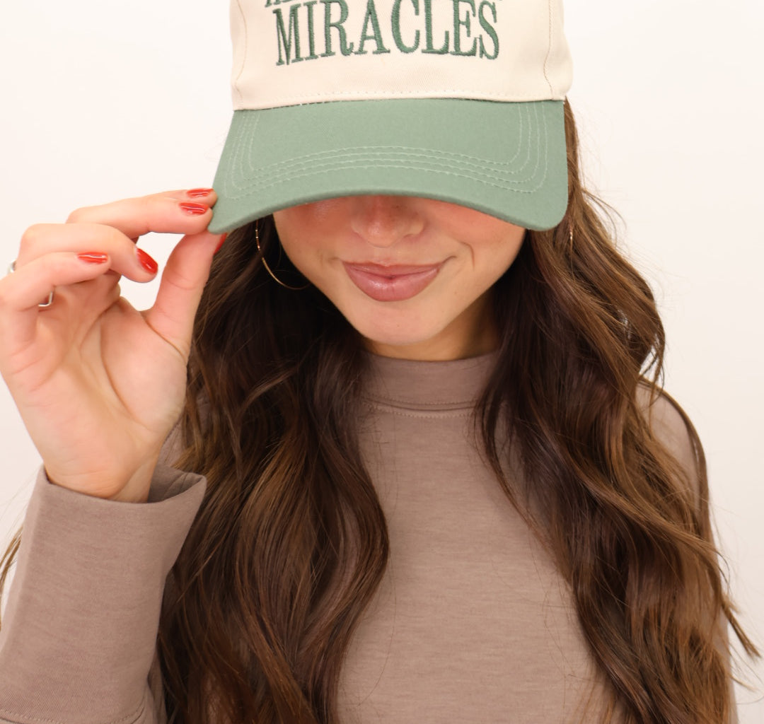 DOORBUSTER He Still Does Miracles Embroidered Cap - Green