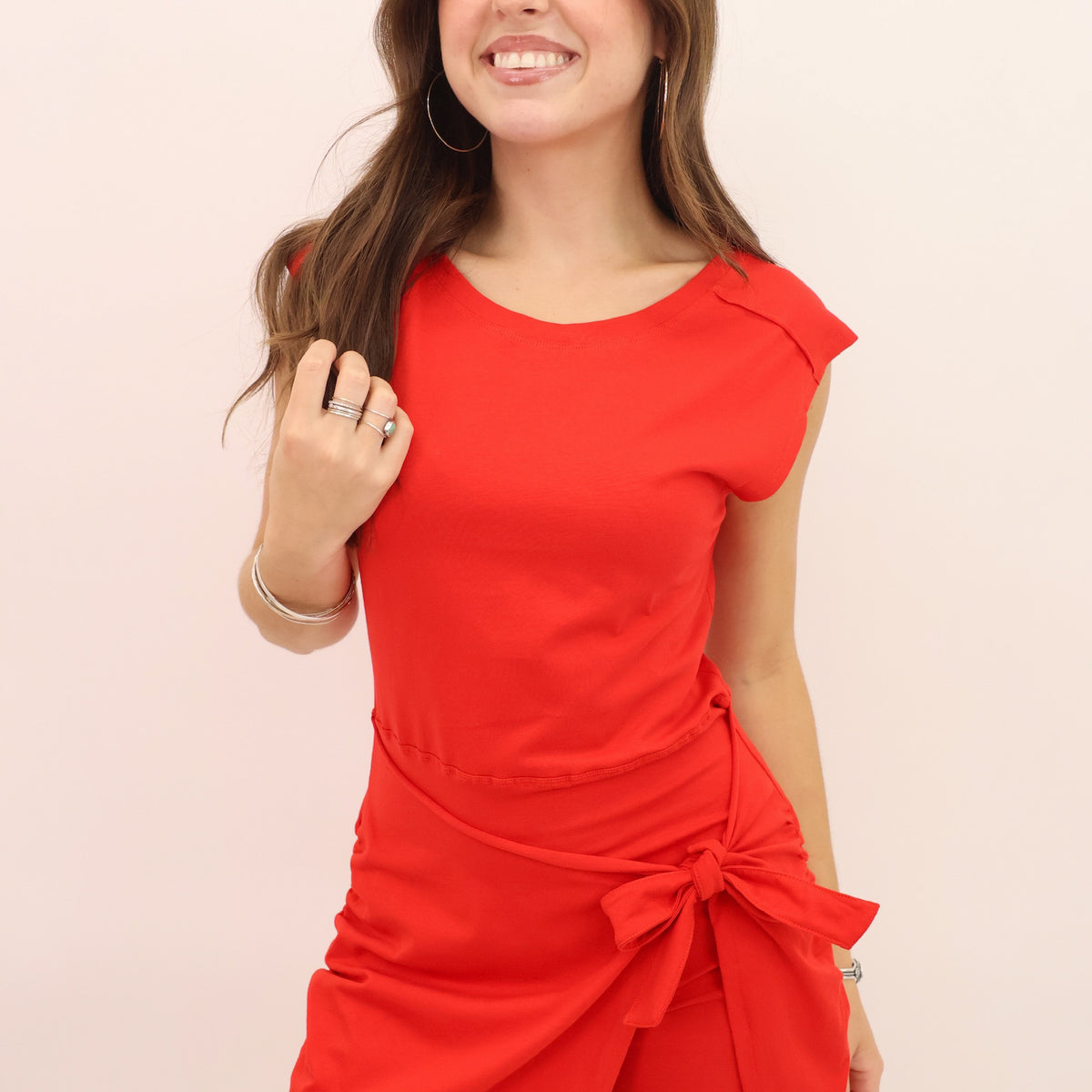 athletic wrap dress Wren Red The Grace Wrap Dress Wren Wrap Athletic Dress Black