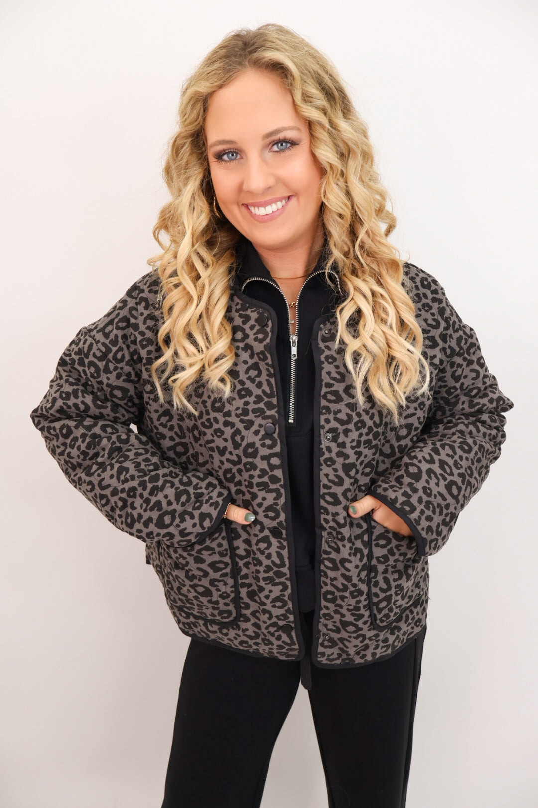 Leopard Luxe Quilted Jacket