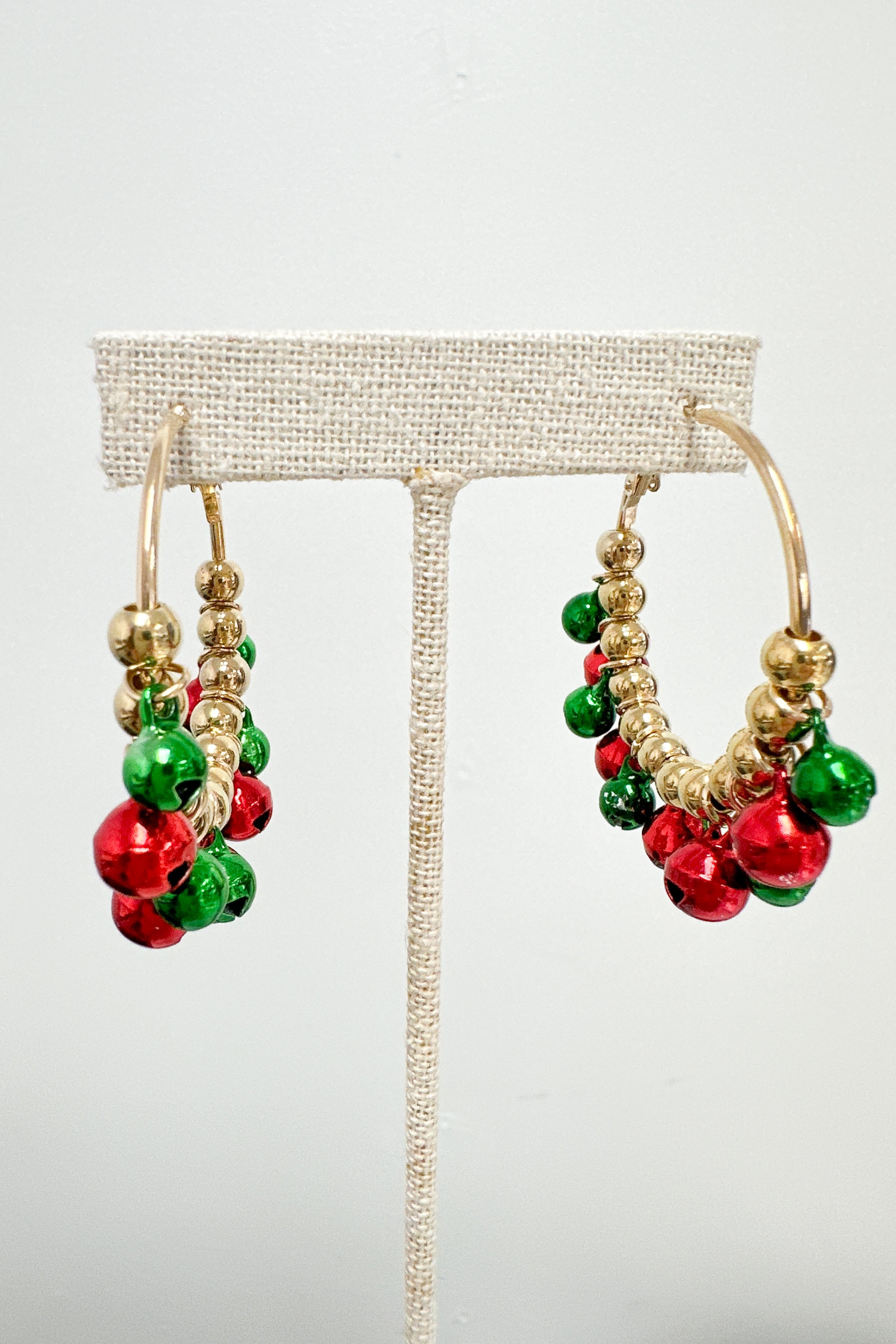 Jingle Bell Hoop Earrings