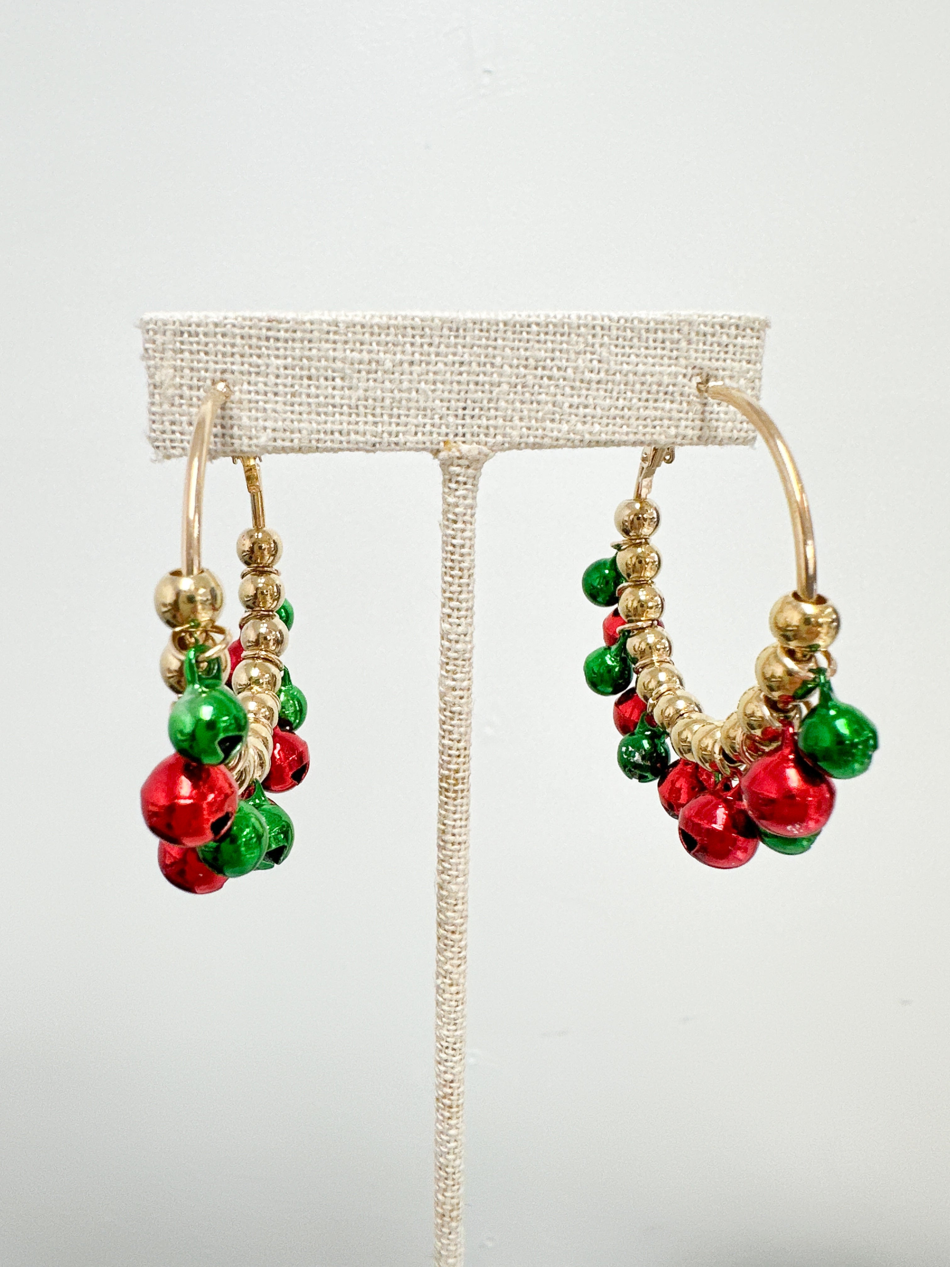 Jingle Bell Hoop Earrings