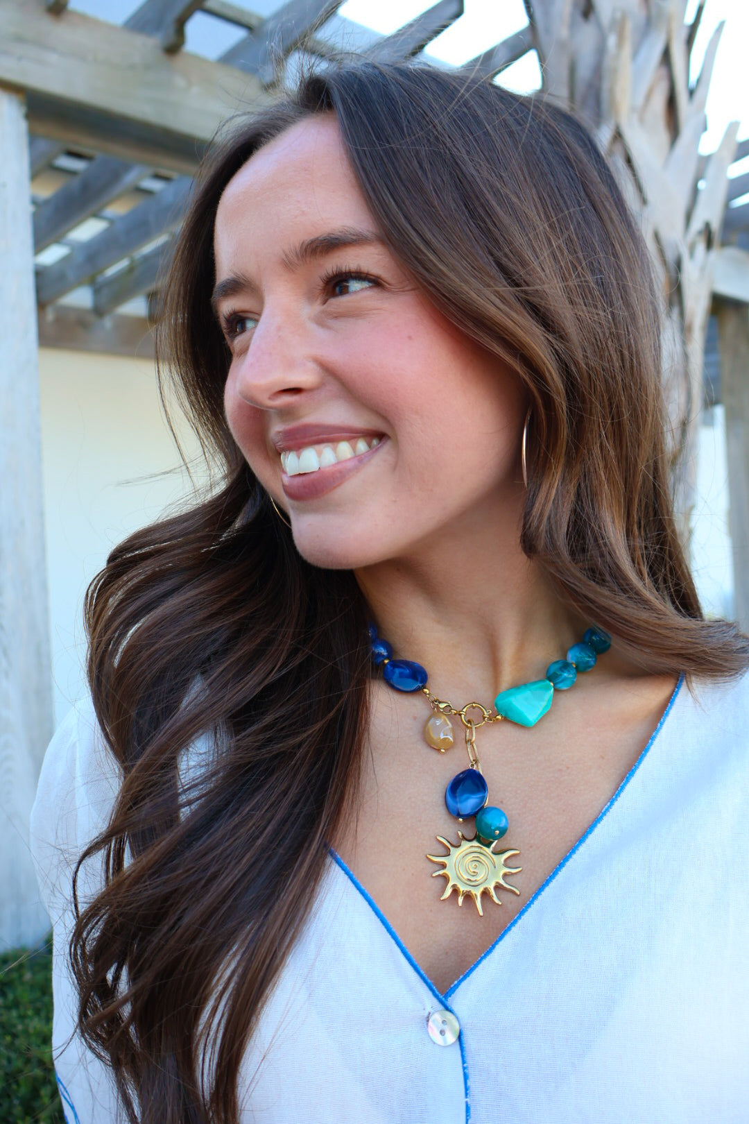 Pawley Removable Beaded Charm Necklace