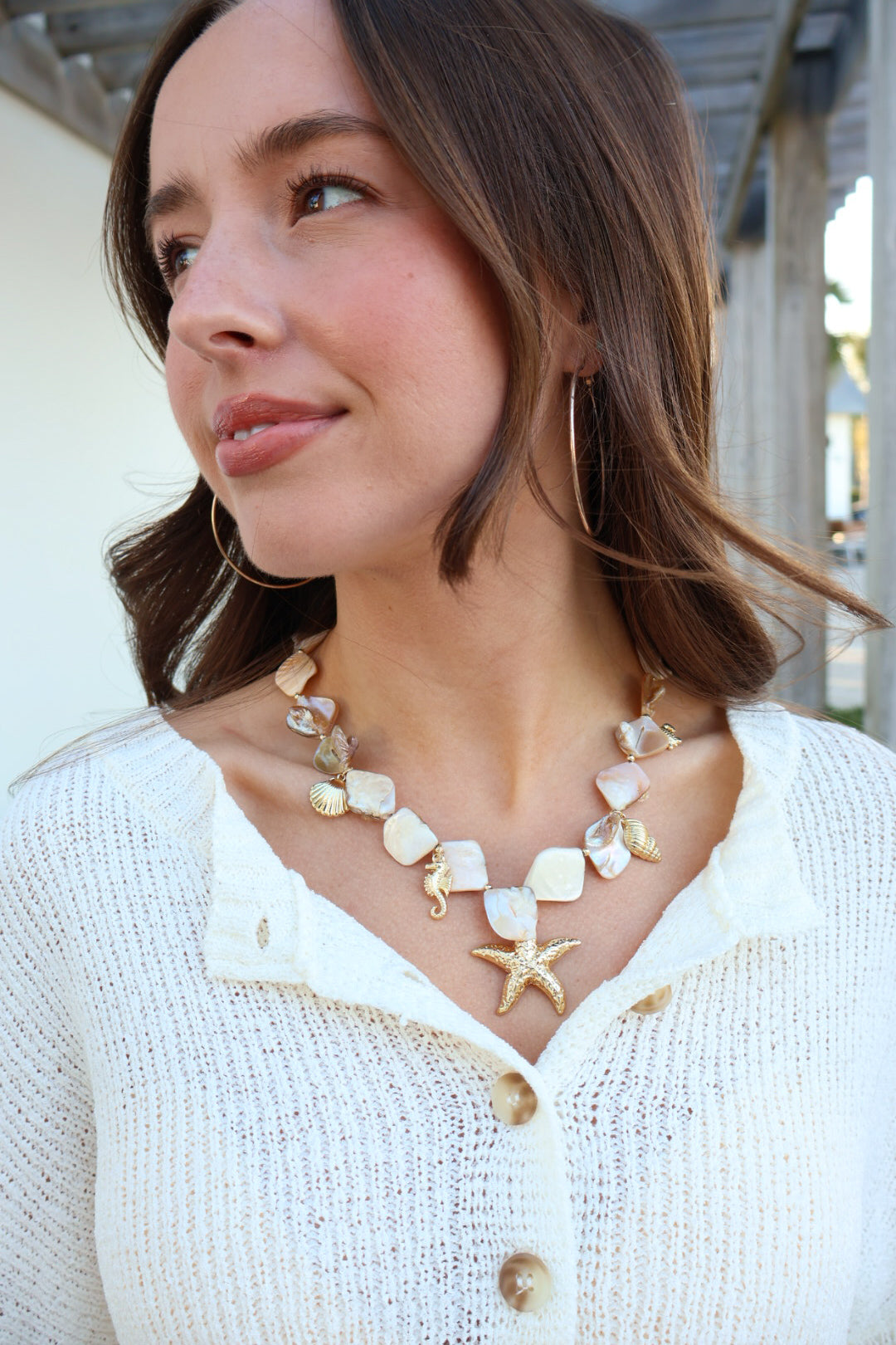 Coastal Charm Statement Necklace