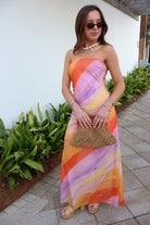 Sunset Dreams Strapless Maxi Dress