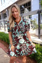 Chocolate Blossom Babydoll Dress