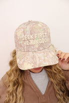 Seek First the Kingdom Embroidered Hat