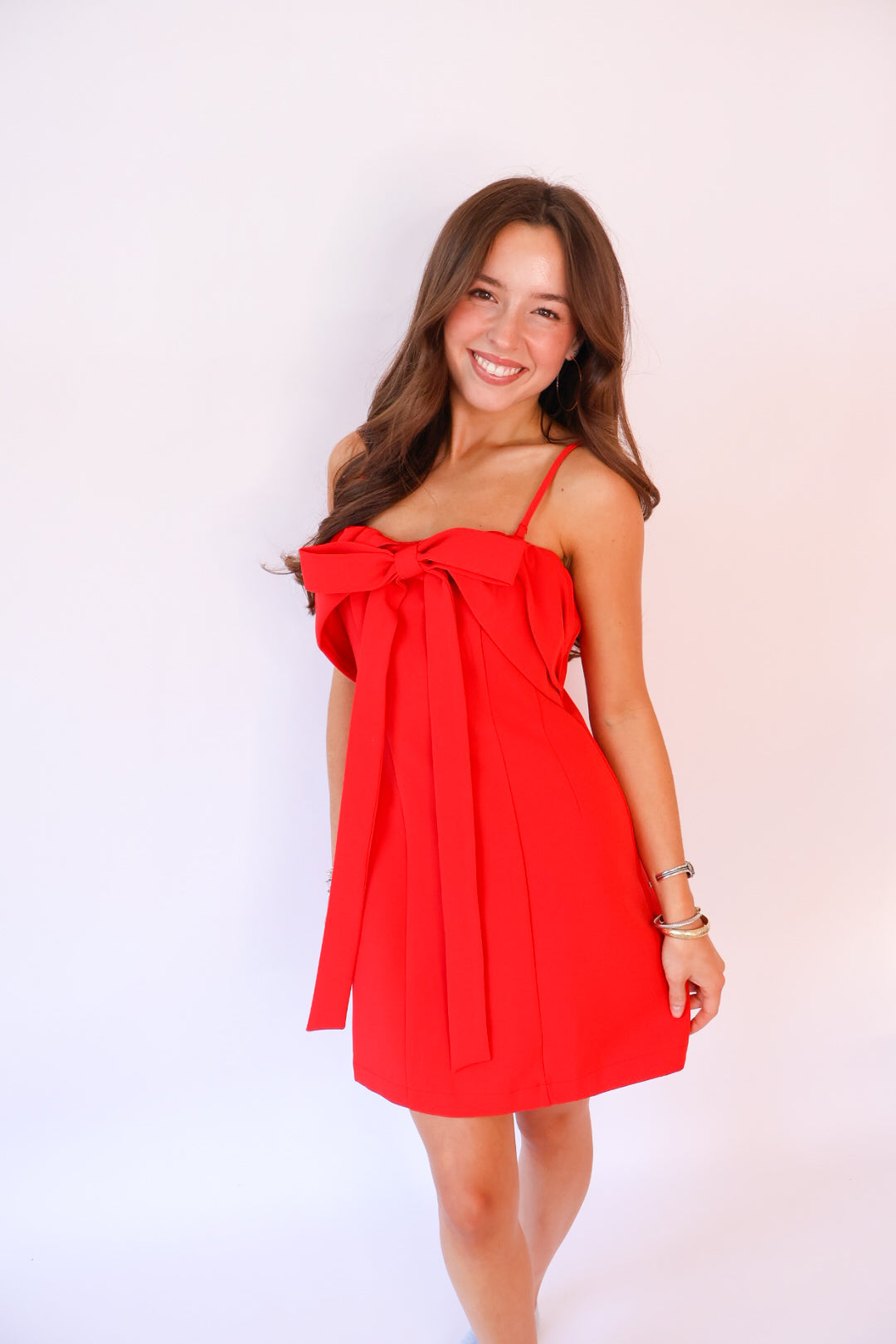Be My Valentine Bow Mini Dress