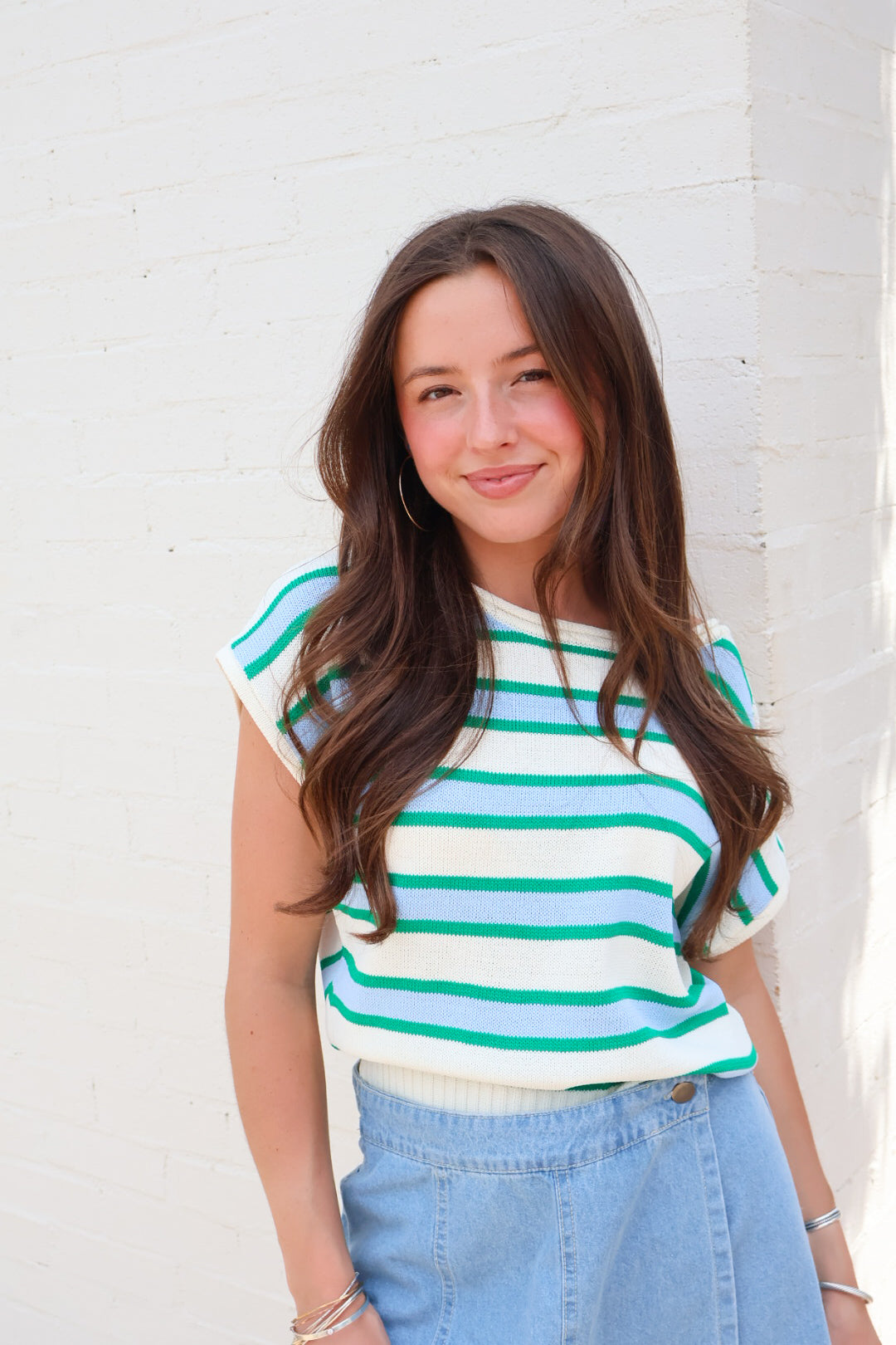 Seaside Stripe Sweater Top