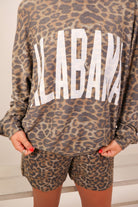 Leopard print Alabama pullover and shorts set — view 5