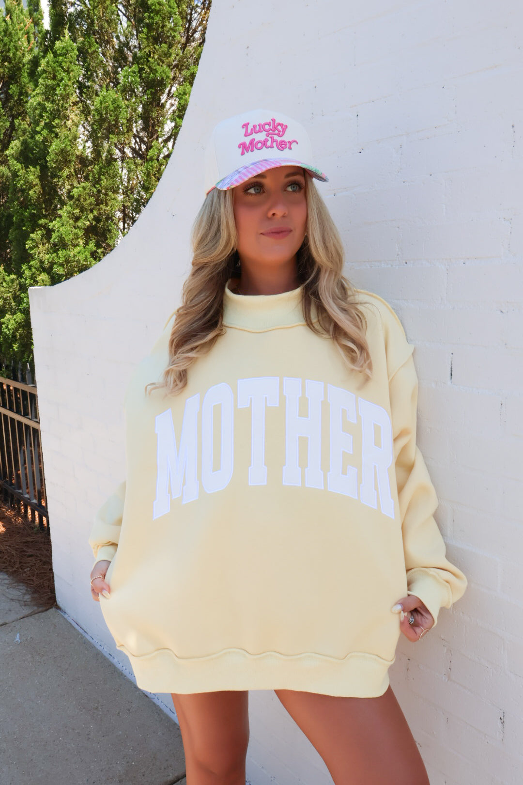 Mother Mockneck Pullover - Yellow