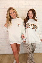 Jesus Saves Reversible Mockneck Pullover