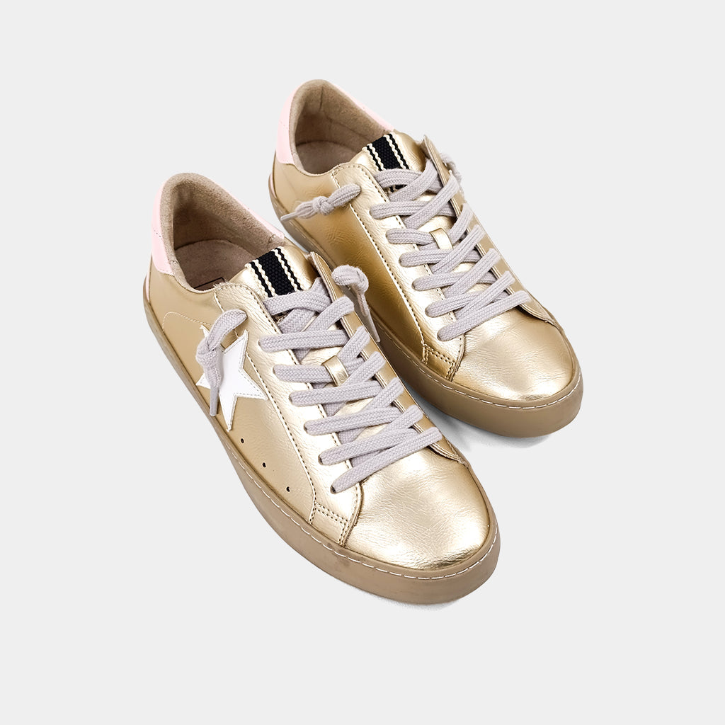 shue様0228-01 Shu Shop Paula Sneakers - Metallic Gold – Moda Boutique