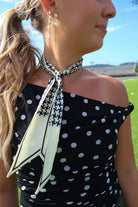 Gameday Neck Scarf - Houndstooth Ivory