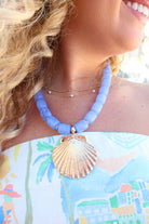Seaglass Shell Pendant Necklace