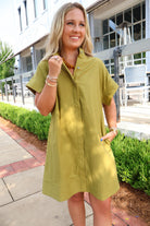 Martini Olive Shift Dress