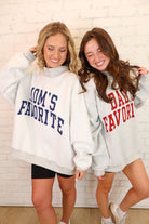 Dad’s Favorite / Mom’s Favorite Reversible Mockneck Pullover