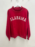 Alabama Embroidered Mock Neck Pullover
