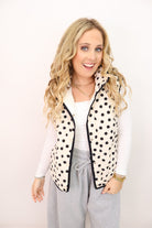 Polka Dot Quilted Vest