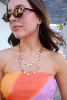 Layered Coin Chain Necklace