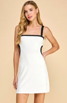 Contrast Trim Cutout Athletic Dress
