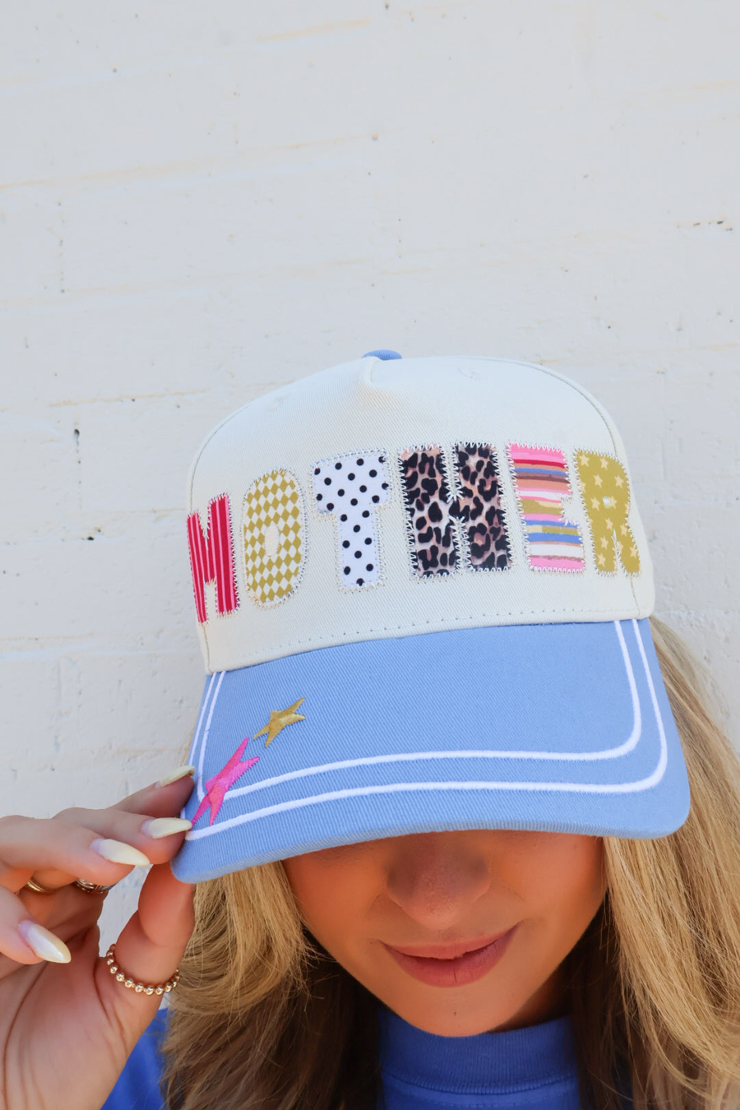 Mother Patchwork Letter Hat