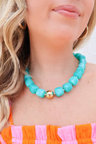 Jennifer Turquoise Beaded Necklace