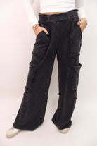 Everyday Wide Leg Lounge Pants - Black