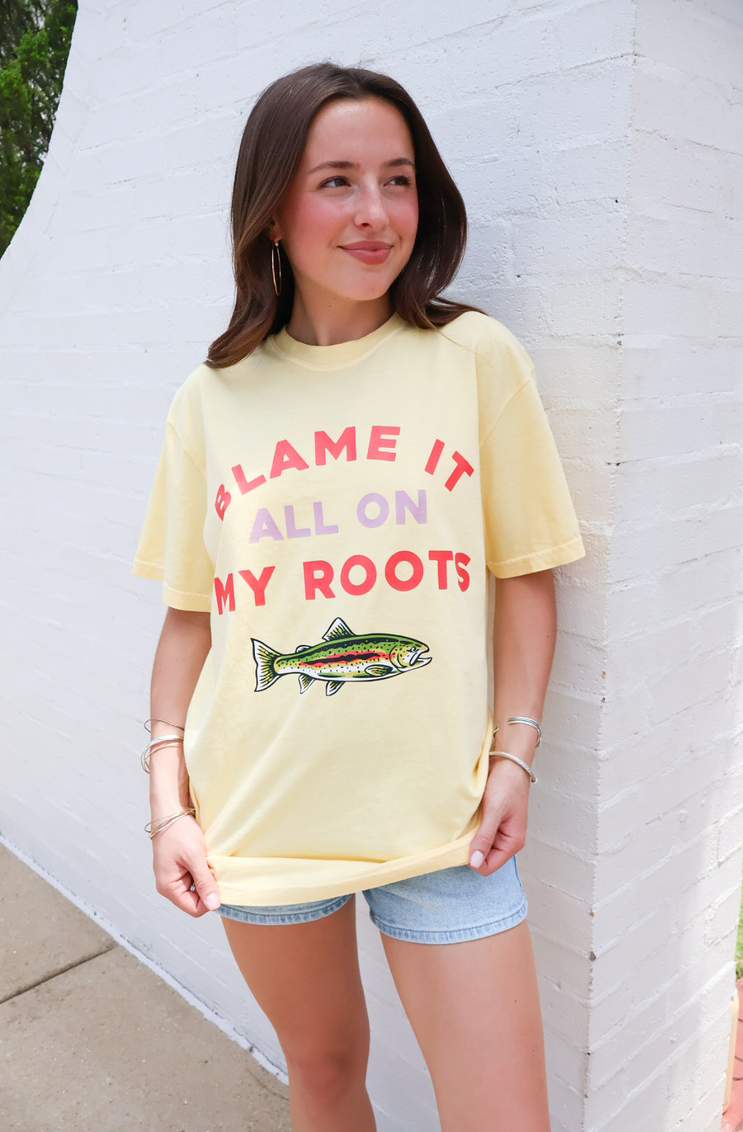 Blame It On My Roots Graphic Tee