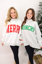 Reversible Merry + Grinchy Mockneck Pullover