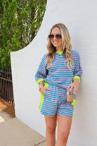 Candy Pop Striped Lounge Set