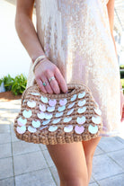 Tropez Sequin Beaded Handbag - Natural