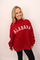 Alabama Embroidered Mock Neck Pullover