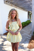 Yellow Embellished Two-Piece Set