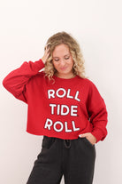 Roll Tide Chenille Cropped Sweatshirt