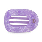 TELETIES Medium Flat Round Hair Clip - Lavender Mist