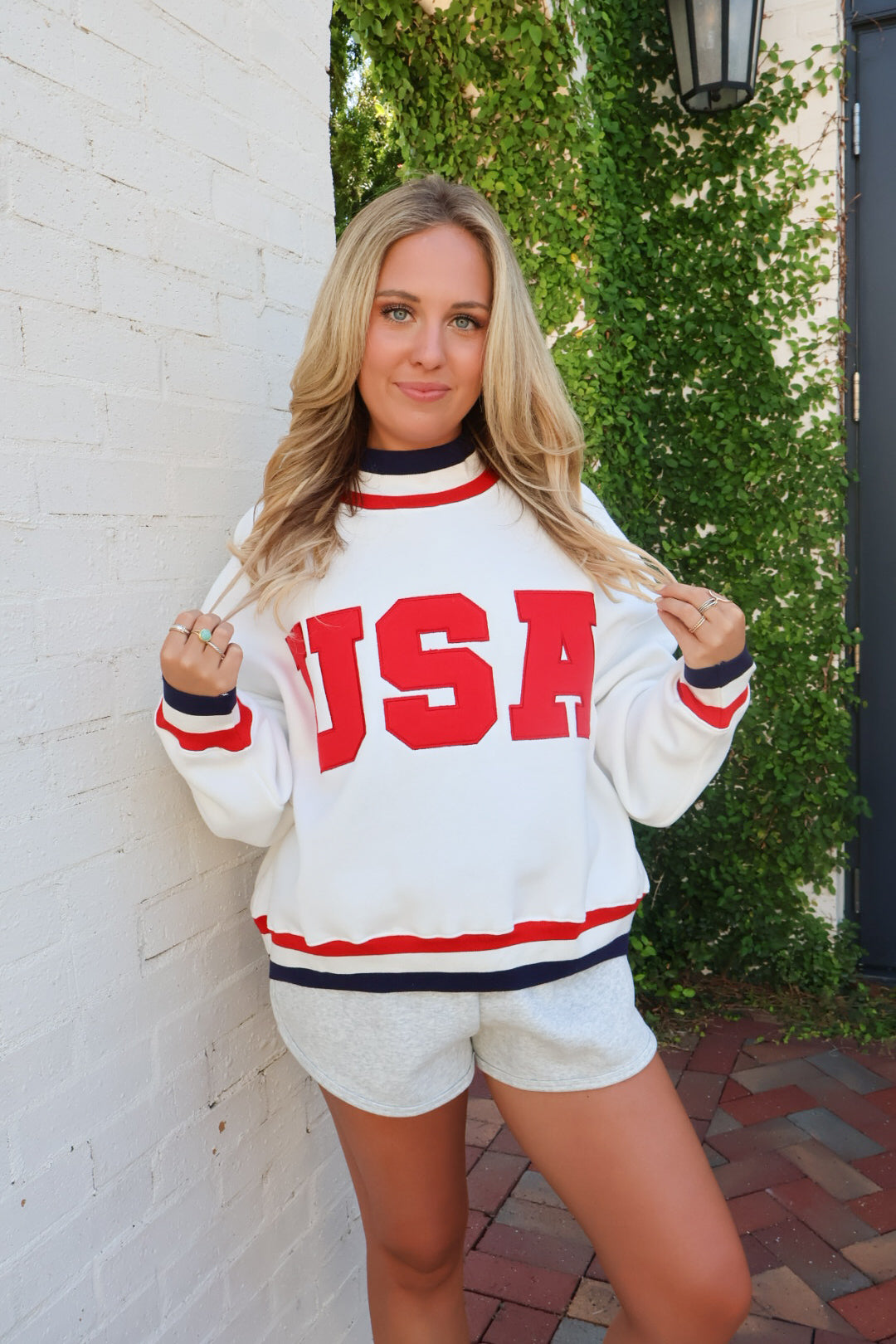 USA Varsity Mockneck Pullover