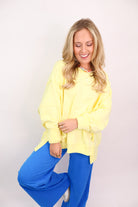 Oversized Everyday Pullover - Yellow