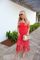 Sunset Fringe Midi Dress