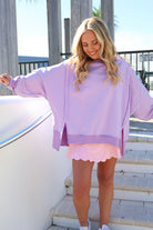 Oversized Everyday Pullover - Lavender